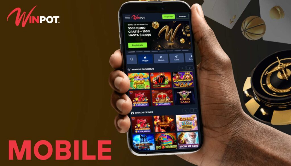 Disfruta jugando en Winpot Casino en dispositivos m&oacute;viles